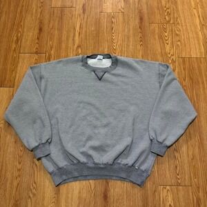 Vintage Russell Athletic Sweatshirt Striped 90s Blank Cozy Grandpa Size 2XL XXL